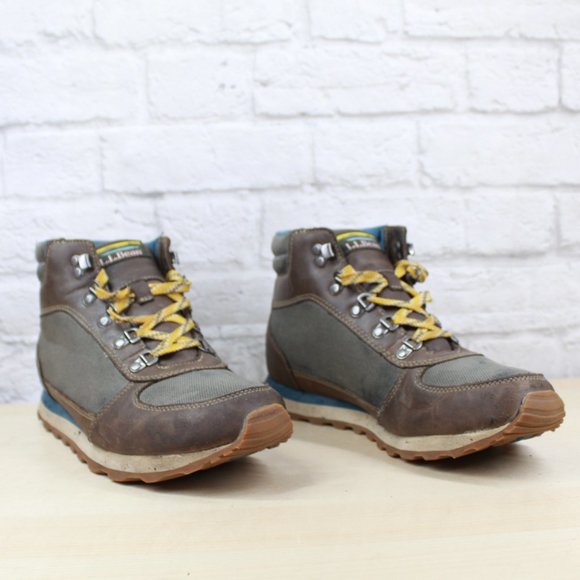 LL BEAN Tek 2.5 WP Katahdin Hiking Boots Ash Leather Mesh Size 9.5 M main image 4